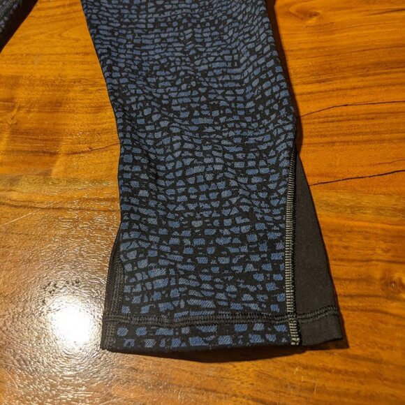 Lululemon - Pace Rival Crop Active Leggings W6ABPS | Size 6 | Teal Alberta - Picture 10 of 15